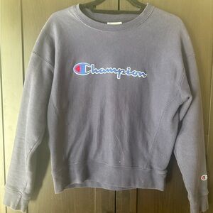 Champion Deep Blue Reverse Weave Sweatshirt